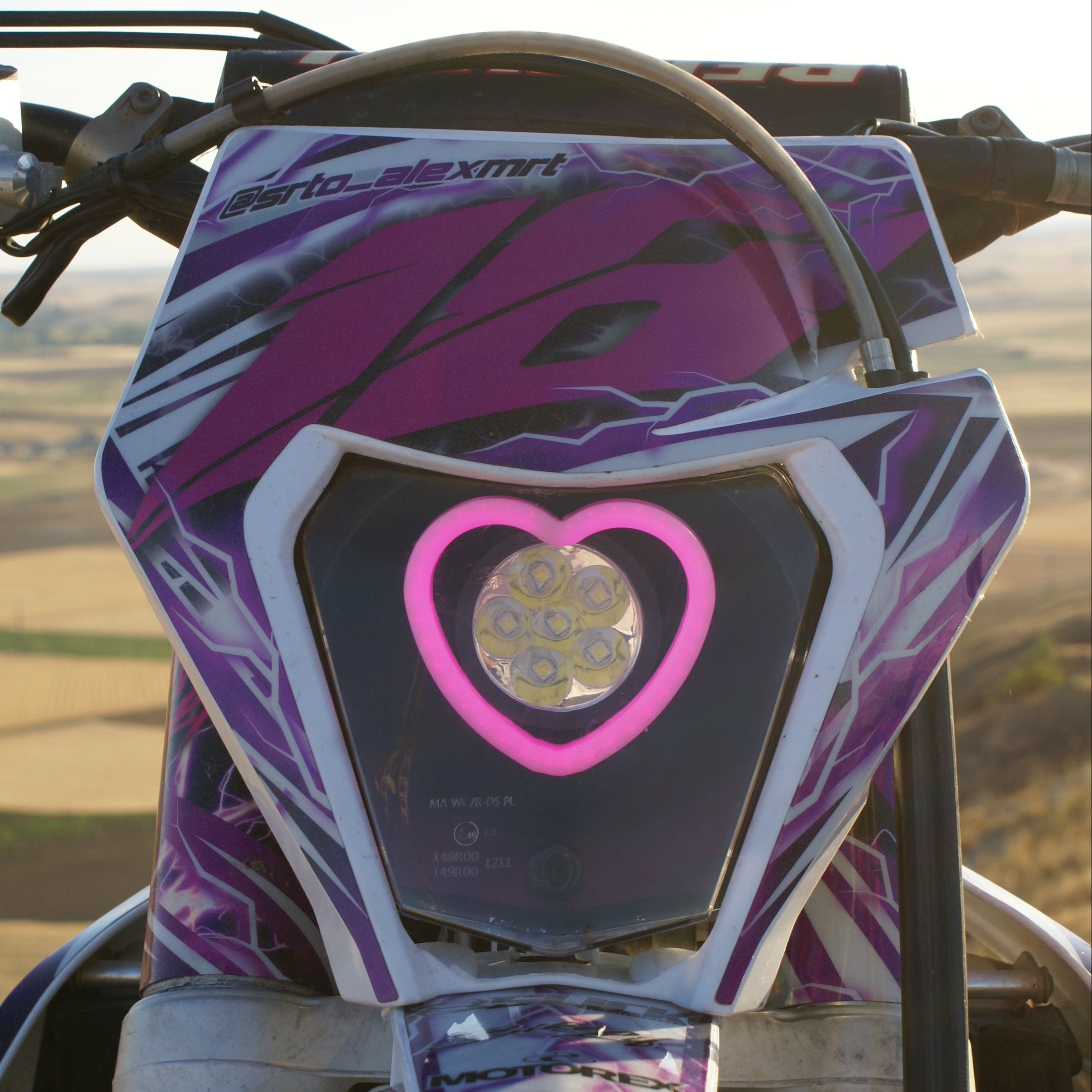 KTM HEART HEADLIGHT