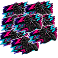 PACK 8 PEGATINAS SM LAB MOTO