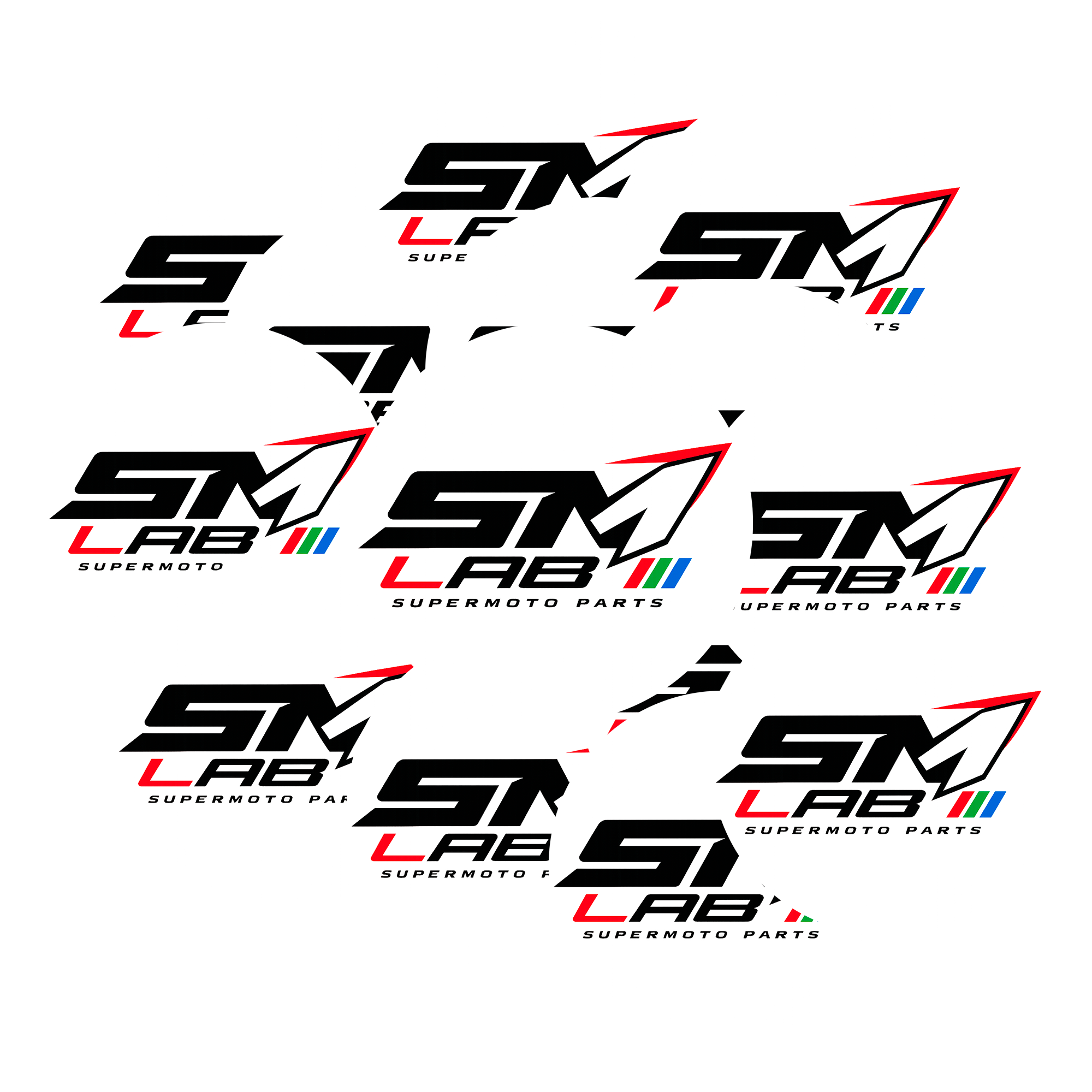 PACK 10 PEGATINAS SMLAB